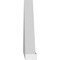 Ekena Millwork Peaked Cap Smooth Architectural Grade PVC Pediment, 40"W x 11"H x 2"P (Pitch 6/12) PEDPS040X110PKC00 - alternate 3
